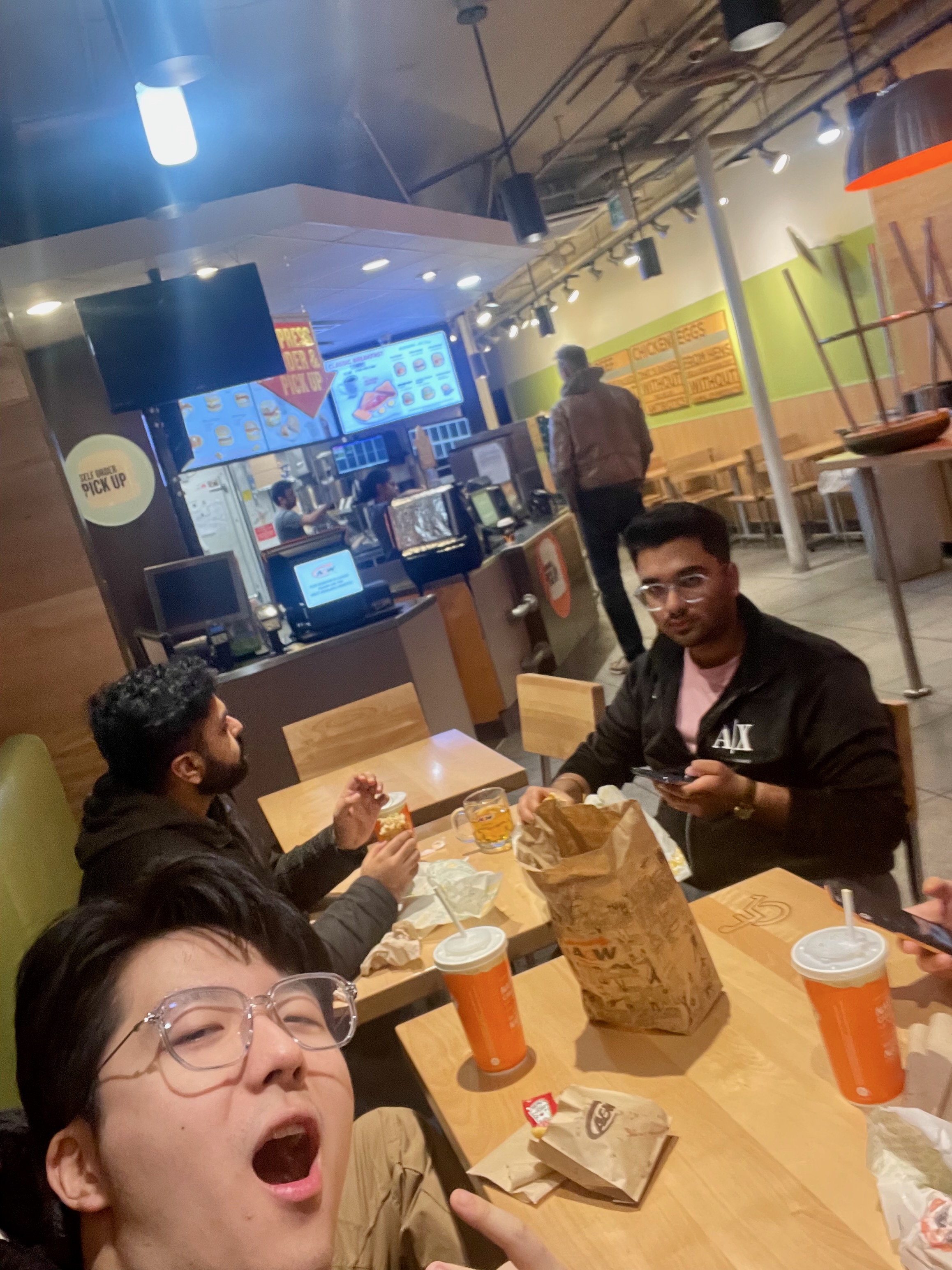 Me and my ELEC 291 group getting A&W at 6 am after an all-nighter