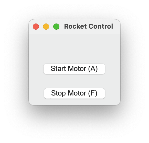 Simple Rocket Control GUI